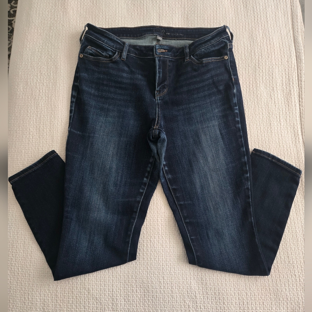 NY&Co SoHo Curvy Dark Blue Women's Jeggings‎ - 12P - Like New
